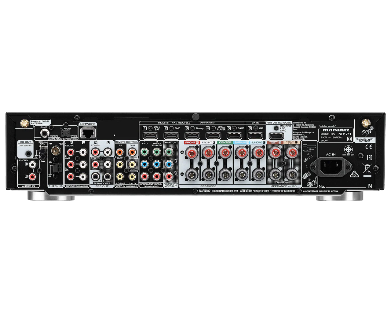 Marantz NR1711/N1B zwart surround-receiver - Image 3