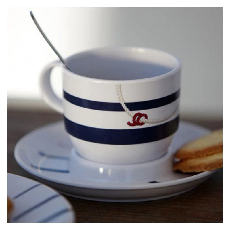 Marine Business Scheepsservies Cannes Espresso kop en schotel set 6 stuks - Image 3