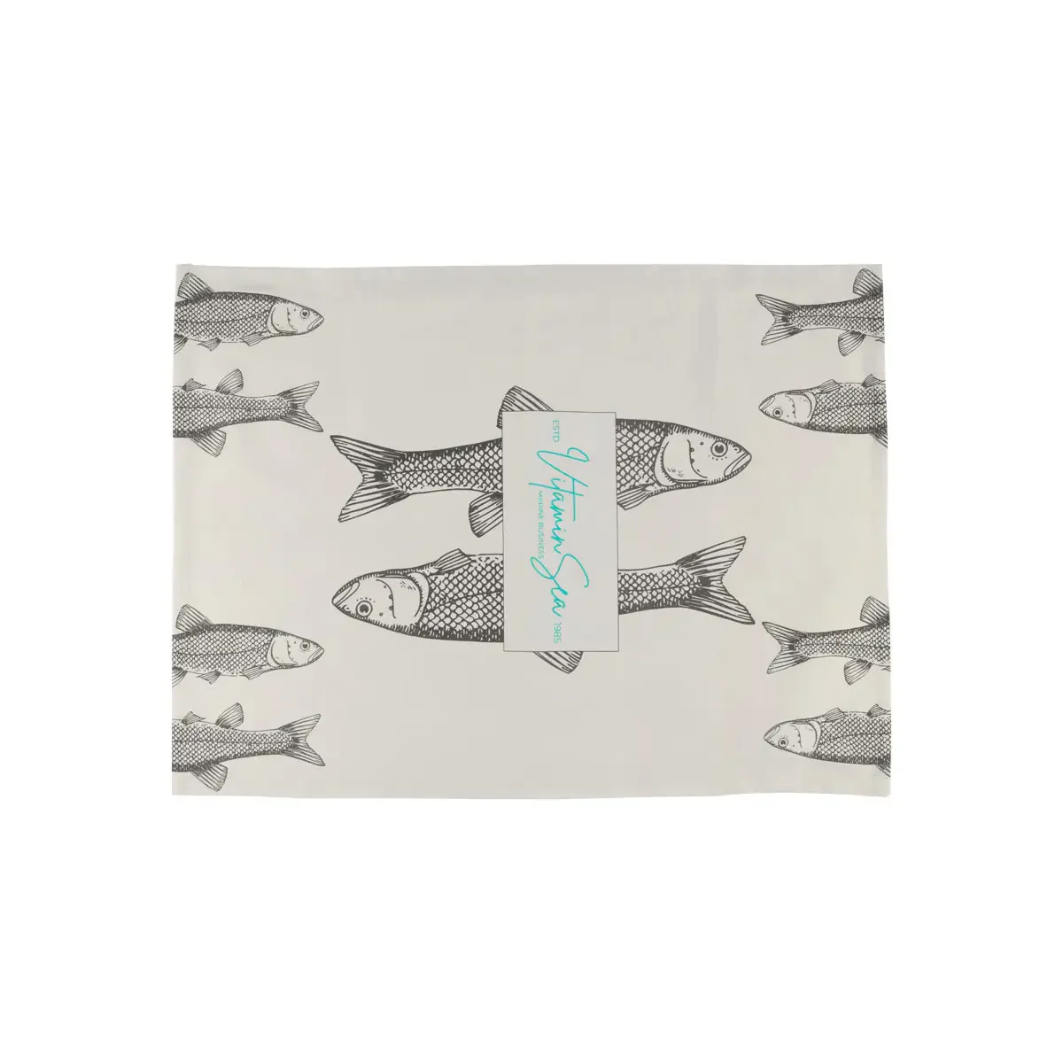 Marine Business Vitamin Sea Theedoeken 70x50 cm - Groen/Grijs/Wit (set van 3) - Image 2