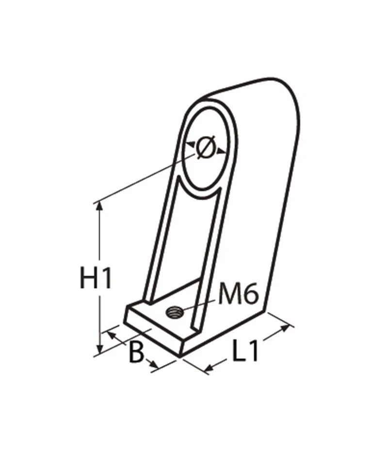 Marinetech 8209422 Handrailing Middenstuk 60° 22mm - Image 2