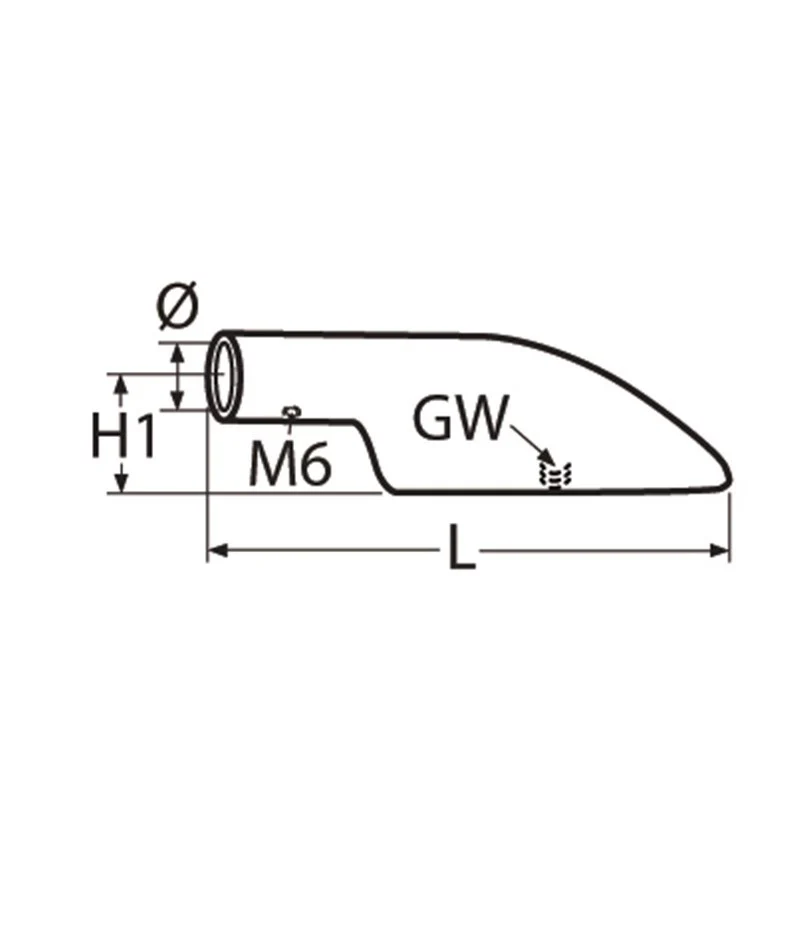Marinetech 8212422 Handrailing Eindstuk 90° 22mm - Image 2