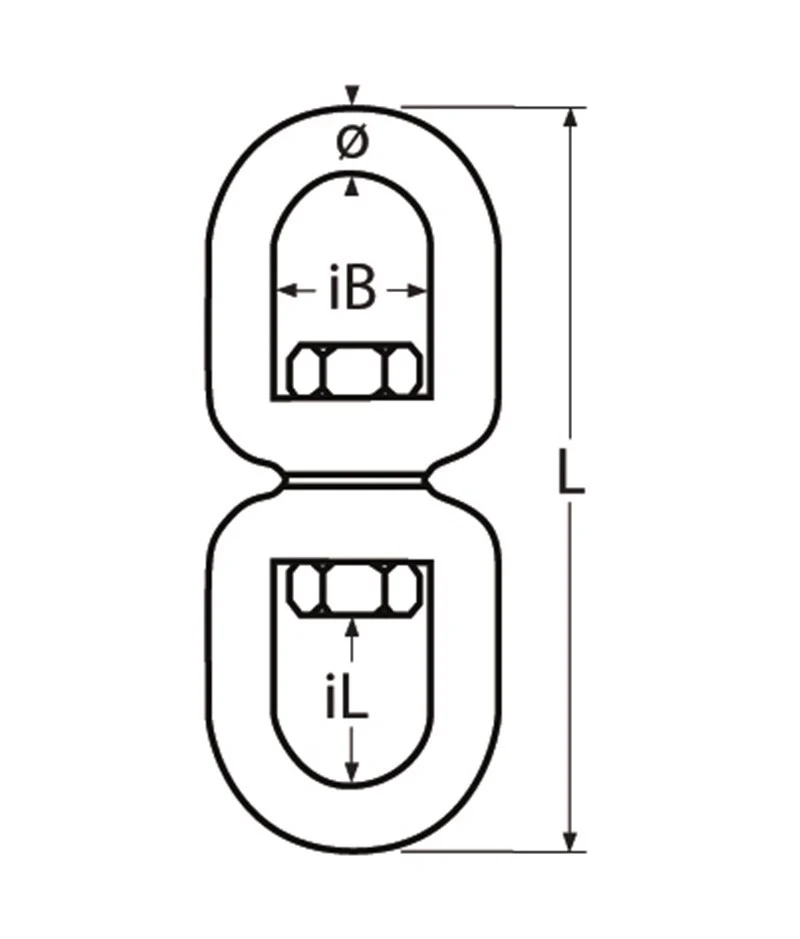 Marinetech 8254410 Dubbele Oogwartel 10mm x 115mm BL: 3.500kg - Image 2