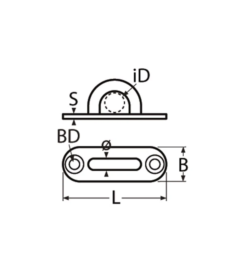 Marinetech 82662100 Mastoog met Ovale Grondplaat 100mm - Image 2