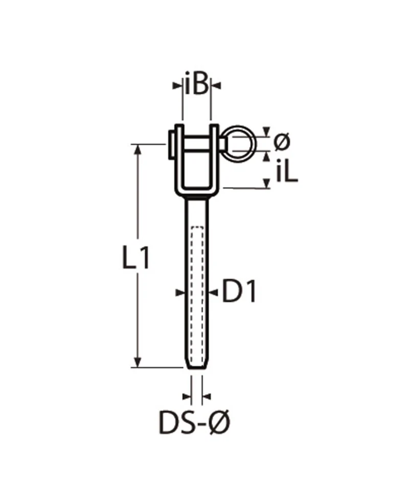 Marinetech 8280407 Gaffelterminal Gelast 7,0mm x 117mm - Image 3