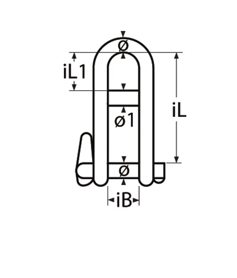 Marinetech 832348 Sleutelsluiting met Brug 8mm BL: 2272kg - Image 2
