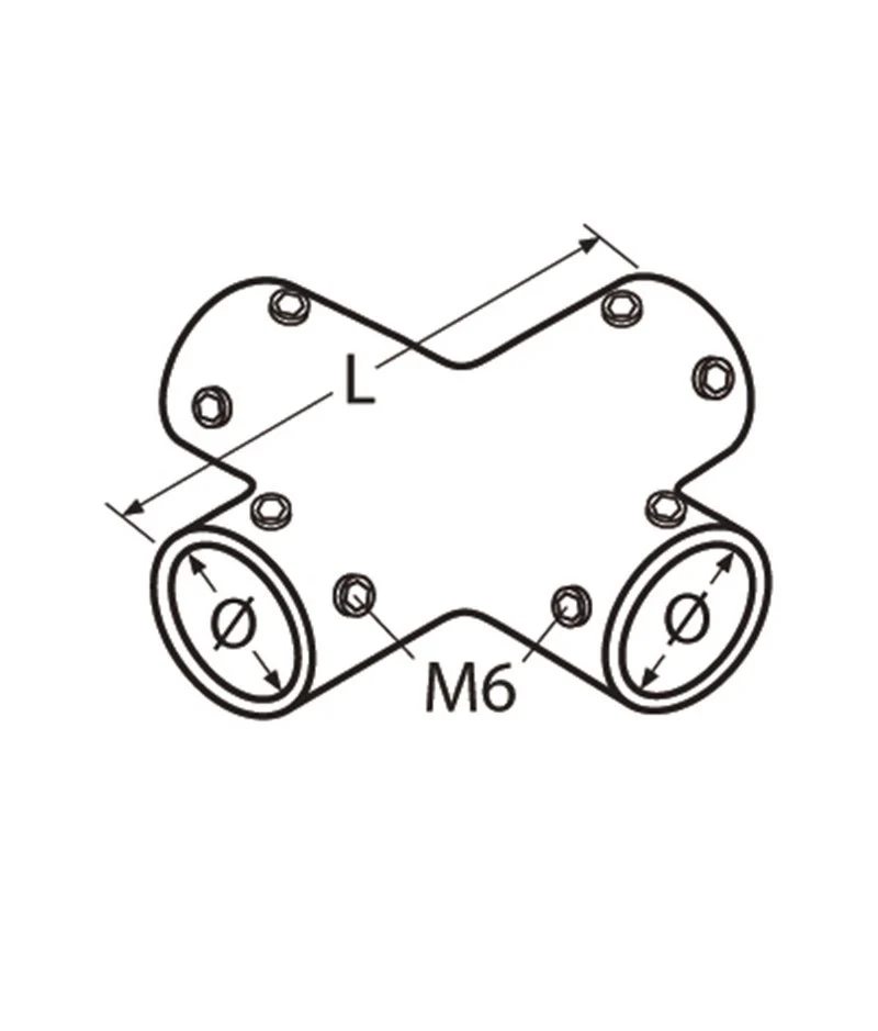 Marinetech 8387425 Railing Vierweg Connector 25mm - Image 2