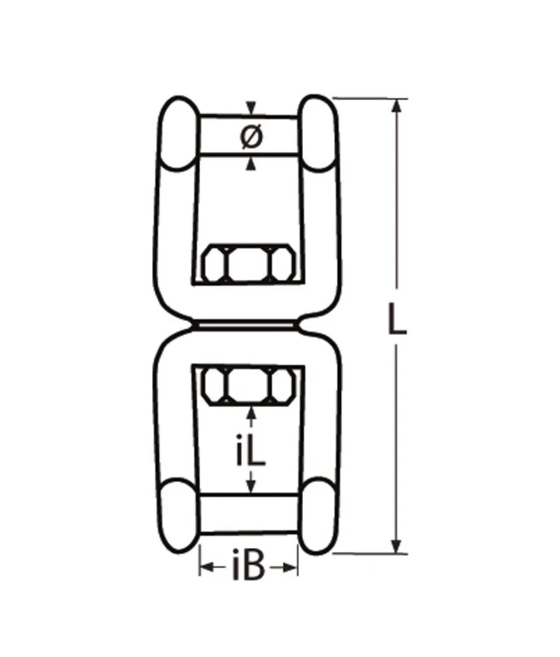 Marinetech 8535405 Dubbele Wartel met Imbus 5mm BL: 600kg - Image 3