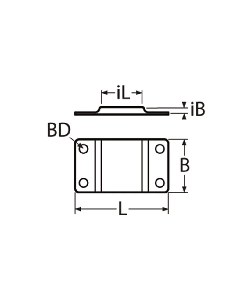 Marinetech 8697245 25 Beugelhouder Wandmontage 45x25 mm - Image 2