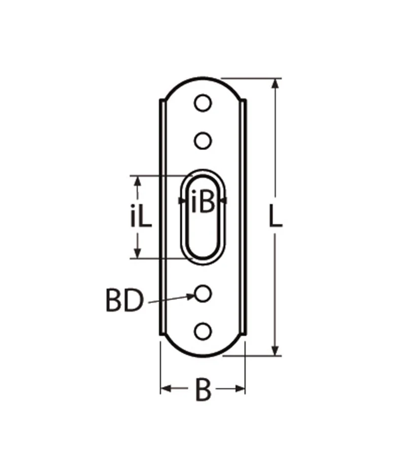 Marinetech 8802408 10 Onderlegplaat met schootgeleiding 8-10 mm touw - Image 3