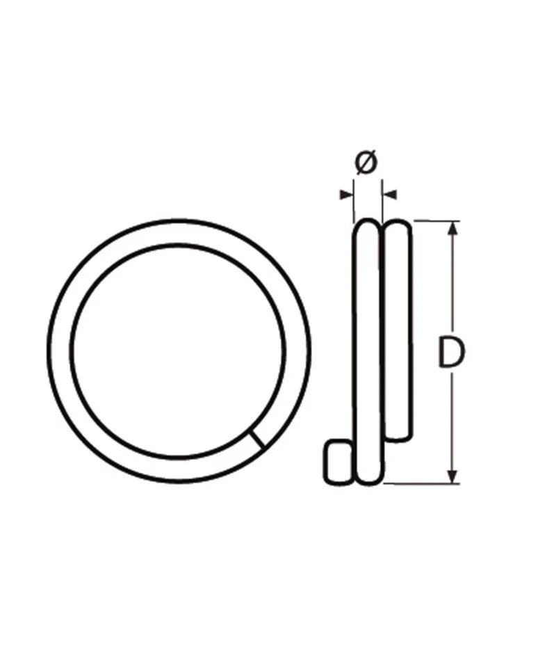 Marinetech Borgring Dubbel 1,5x10mm (10 stuks) - Image 2