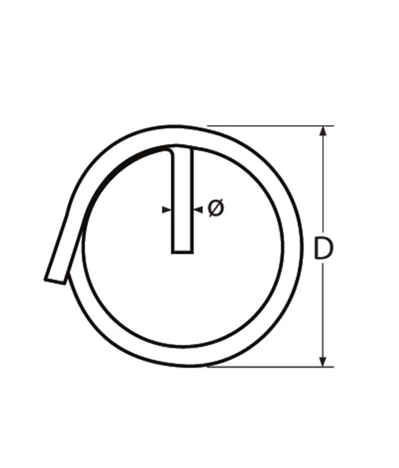 Marinetech Borgring Enkel 1,0x10mm 1 stuk - Image 2
