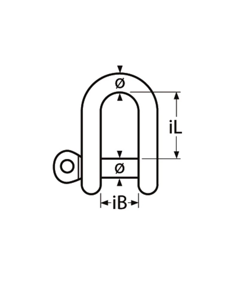 Marinetech D-Sluiting Borgbout 8mm BL:3.200kg - Image 2