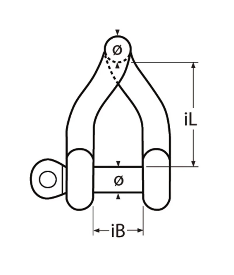 Marinetech D-Sluiting Gedraaid 12mm BL:7.000kg - Image 2