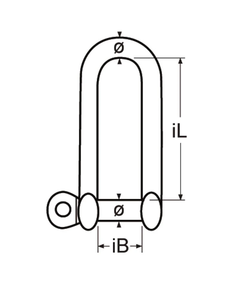 Marinetech D-Sluiting Lang 6mm BL:1.500kg - Image 2