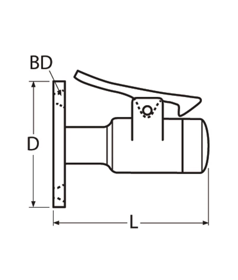 Marinetech Deurstopper 50mm RVS A4-AISI 316 - Image 2