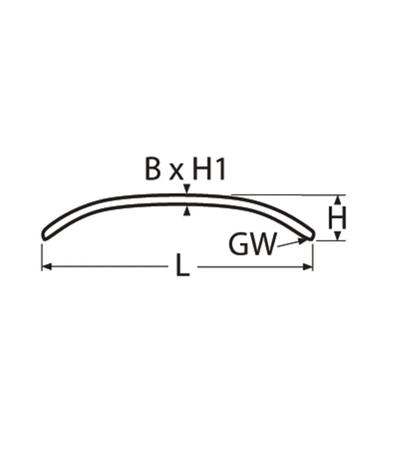 Marinetech Handgreep L=450 mm met inwendige draad - Image 2