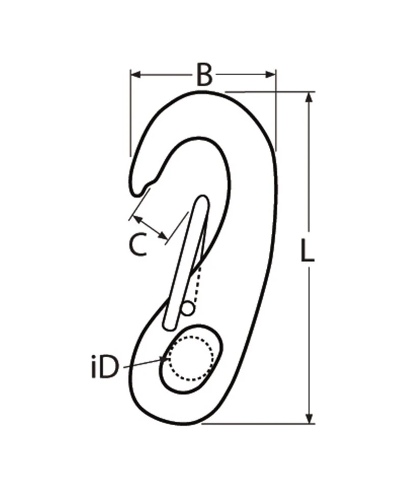 Marinetech Klephaak Open Arm 100mm BL: 1.800kg - Image 2