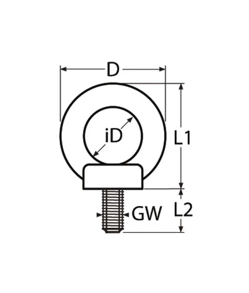 Marinetech Oogschroef M8 (DIN580) - Image 2