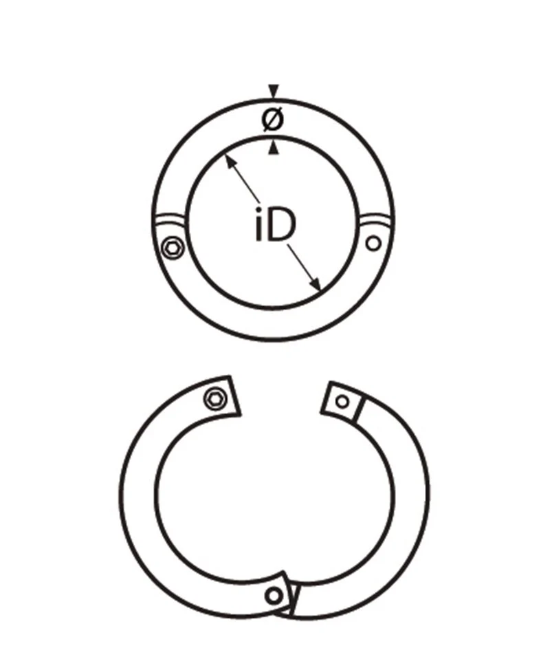 Marinetech Ring Scharnierend 8 mm met Schroefborging - Image 2