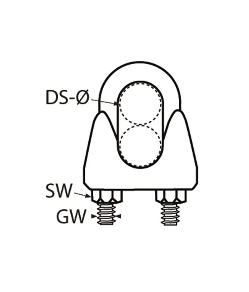 Marinetech Staaldraadklem 3mm (2 stuks) - Image 2