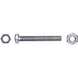 Marinetech Tapbout + Moer M8x50mm PK zaagsnede 2 stuks DIN933