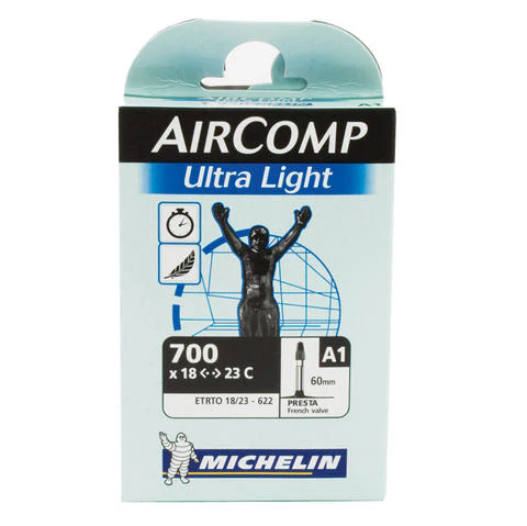 Michelin Aircomp A1 Ultra Light binnenband 60mm ventiellengte 700x23c - Image 2