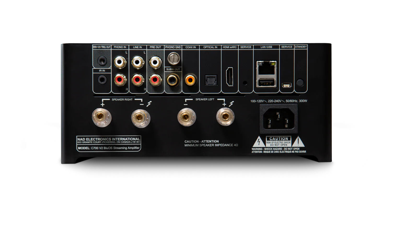 NAD C700V2 Zeer Uitgebreide Compact Versterker met Muziekstreamer - Image 4