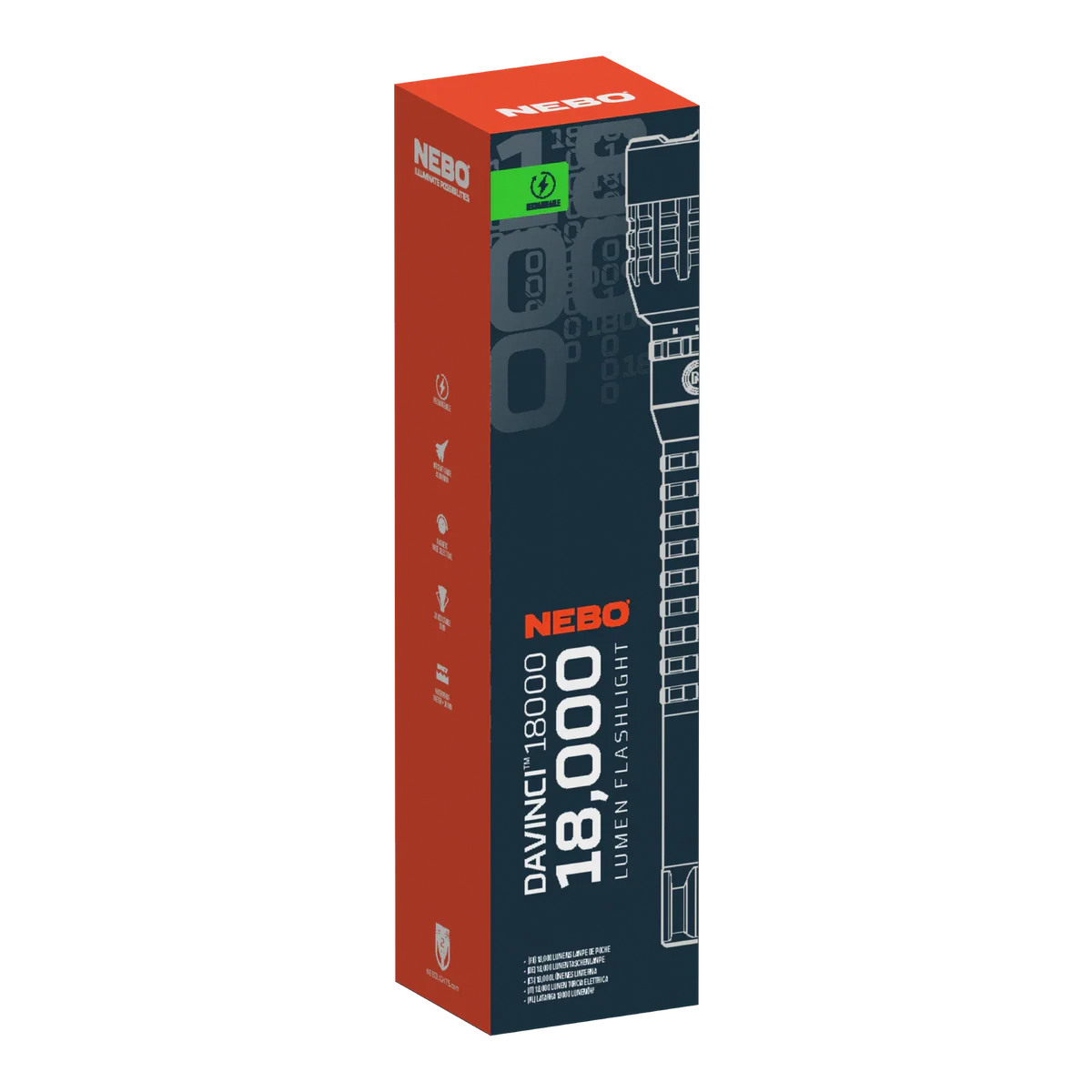 Nebo Davinci 18000 zaklamp oplaadbaar - Image 2