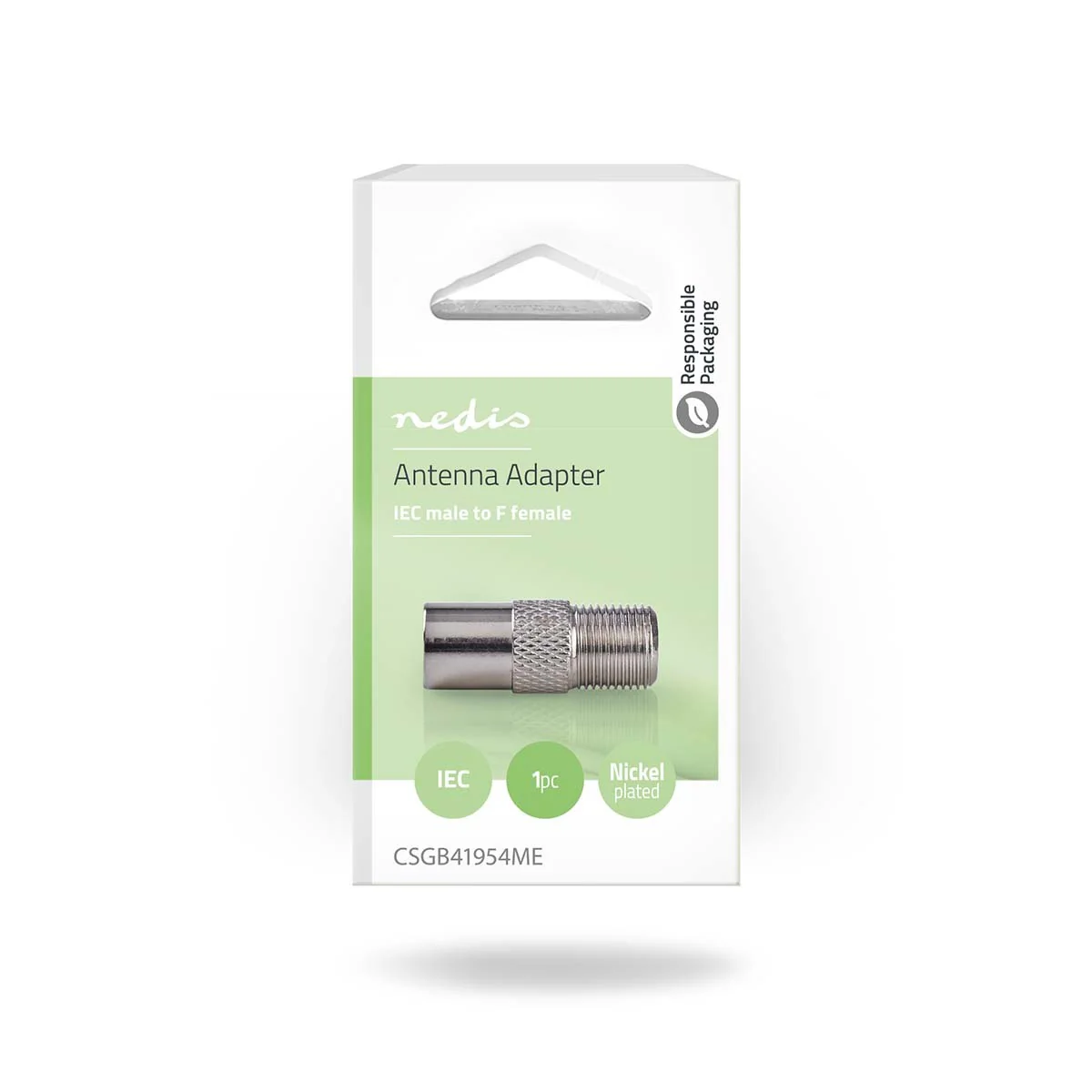 Nedis Antenne adapter plug EC (Coax) Male naar F-Female - Image 6