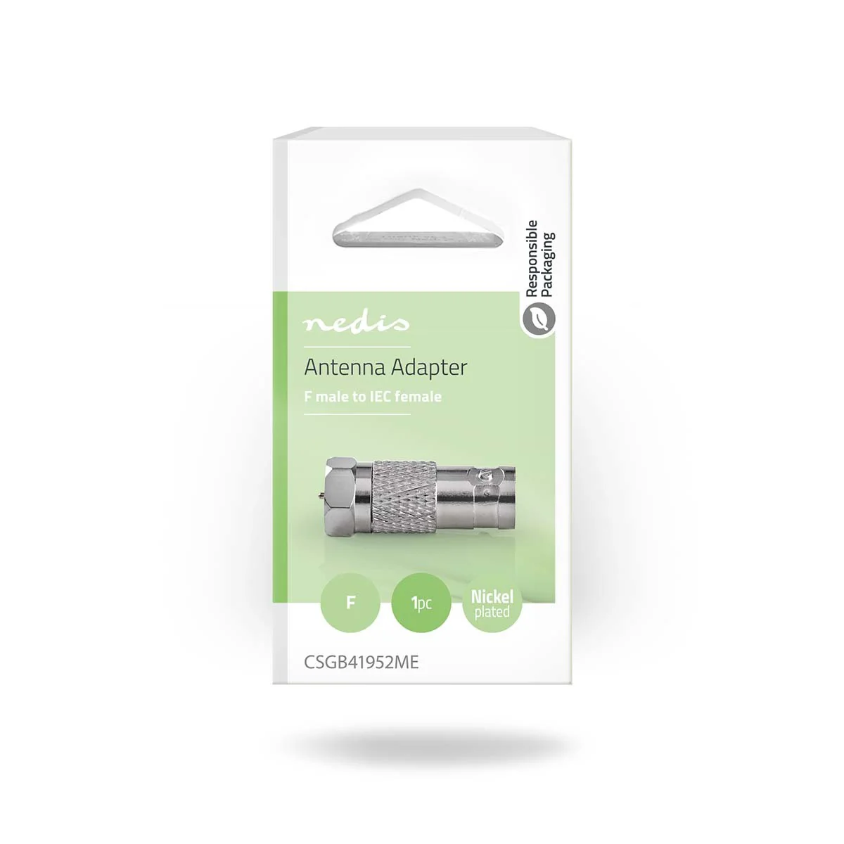 Nedis Antenne plug F-Male naar IEC (Coax) Female - Image 4
