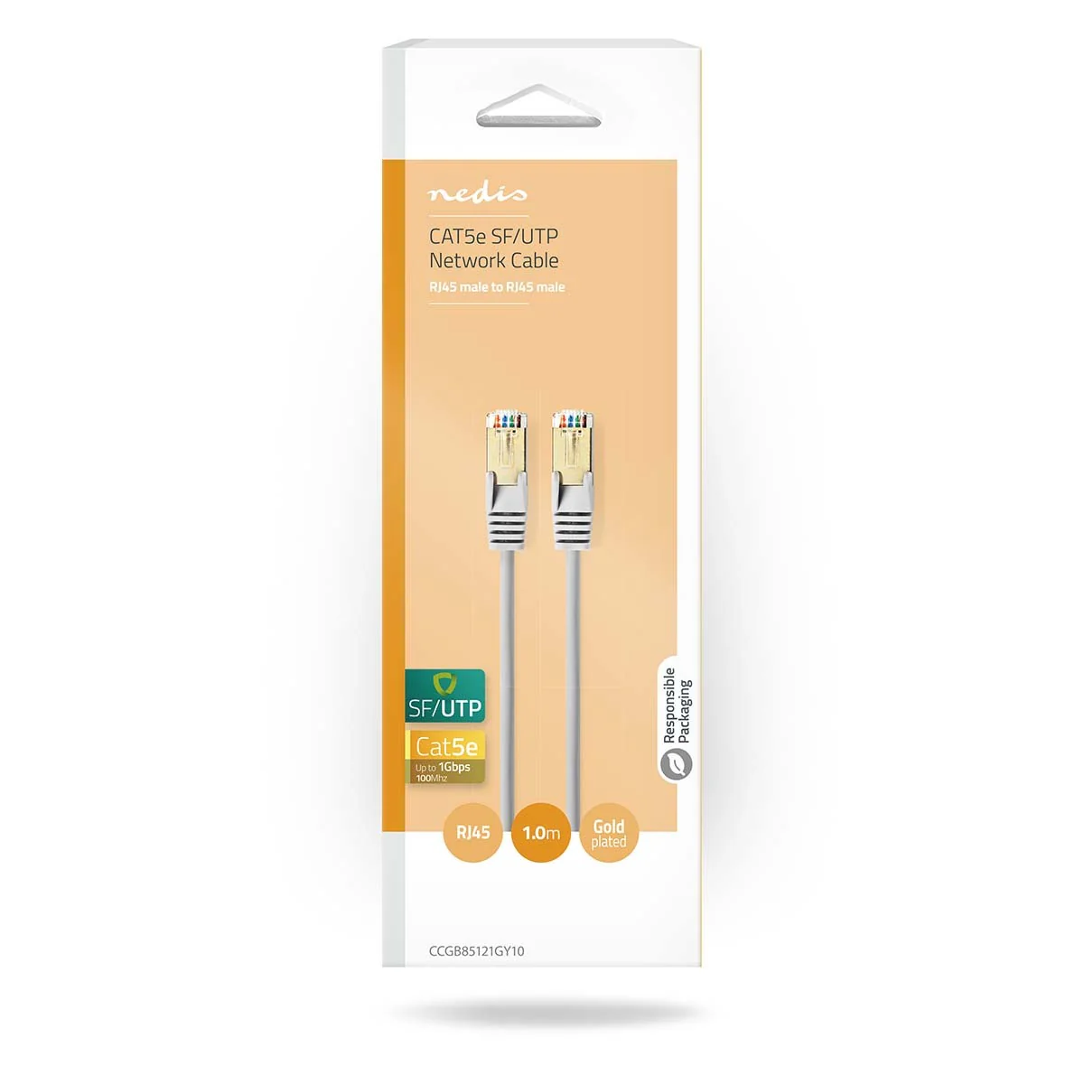 Nedis CAT5 ethernet kabel van RJ45 Male naar RJ45 Male