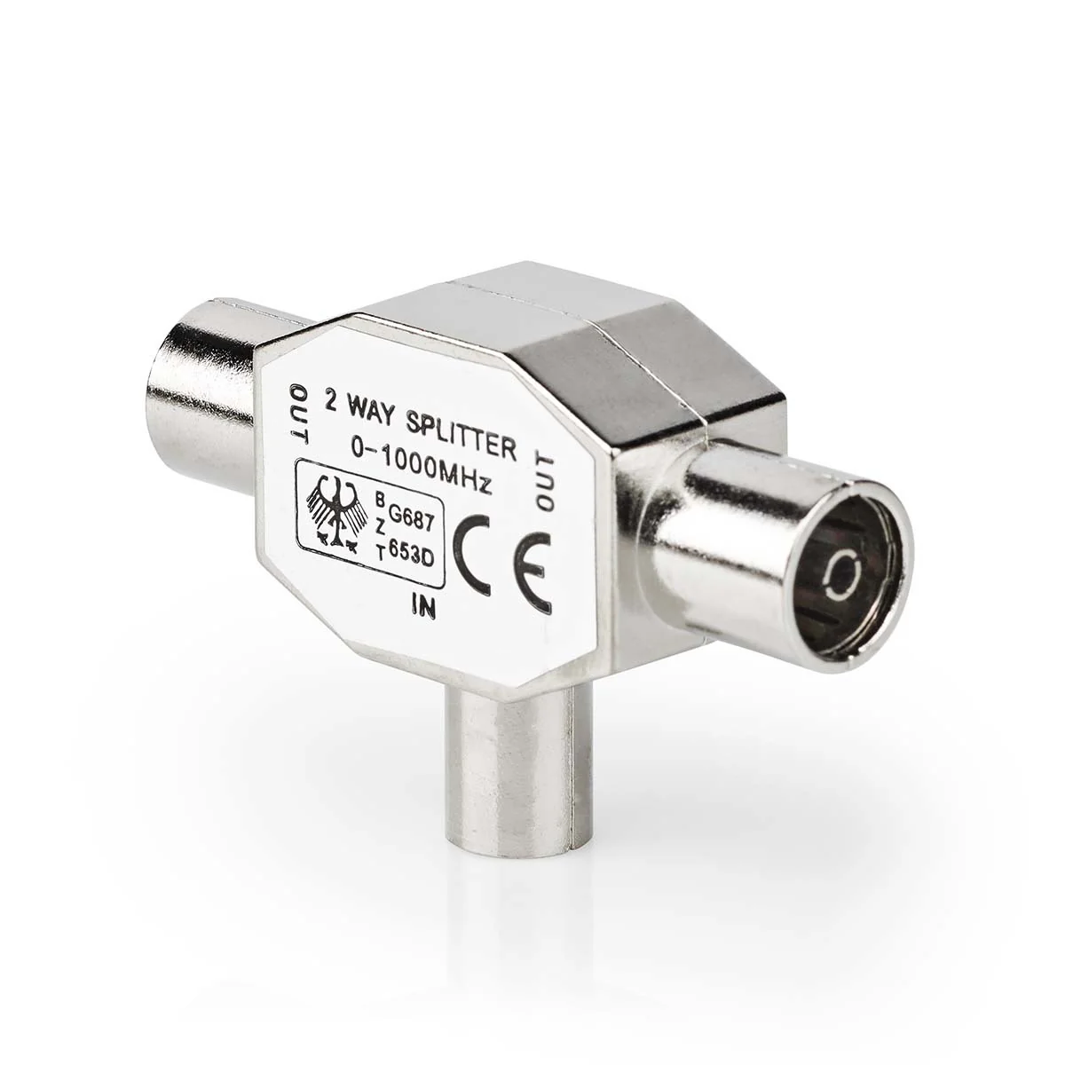 Nedis Coax Splitter IEC (Coax) Male naar 2x Coax Female - Image 7