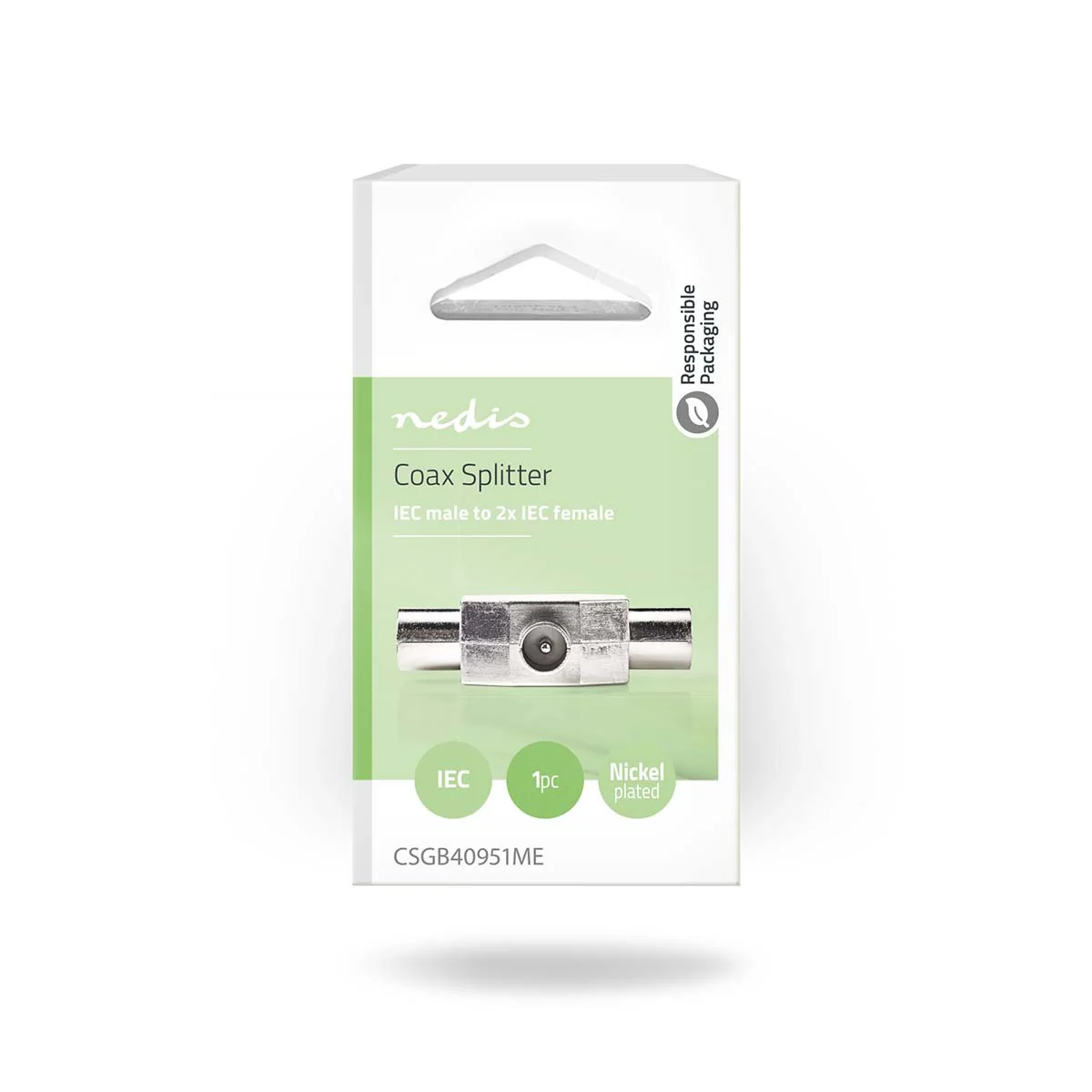 Nedis Coax Splitter IEC (Coax) Male naar 2x Coax Female - Image 8