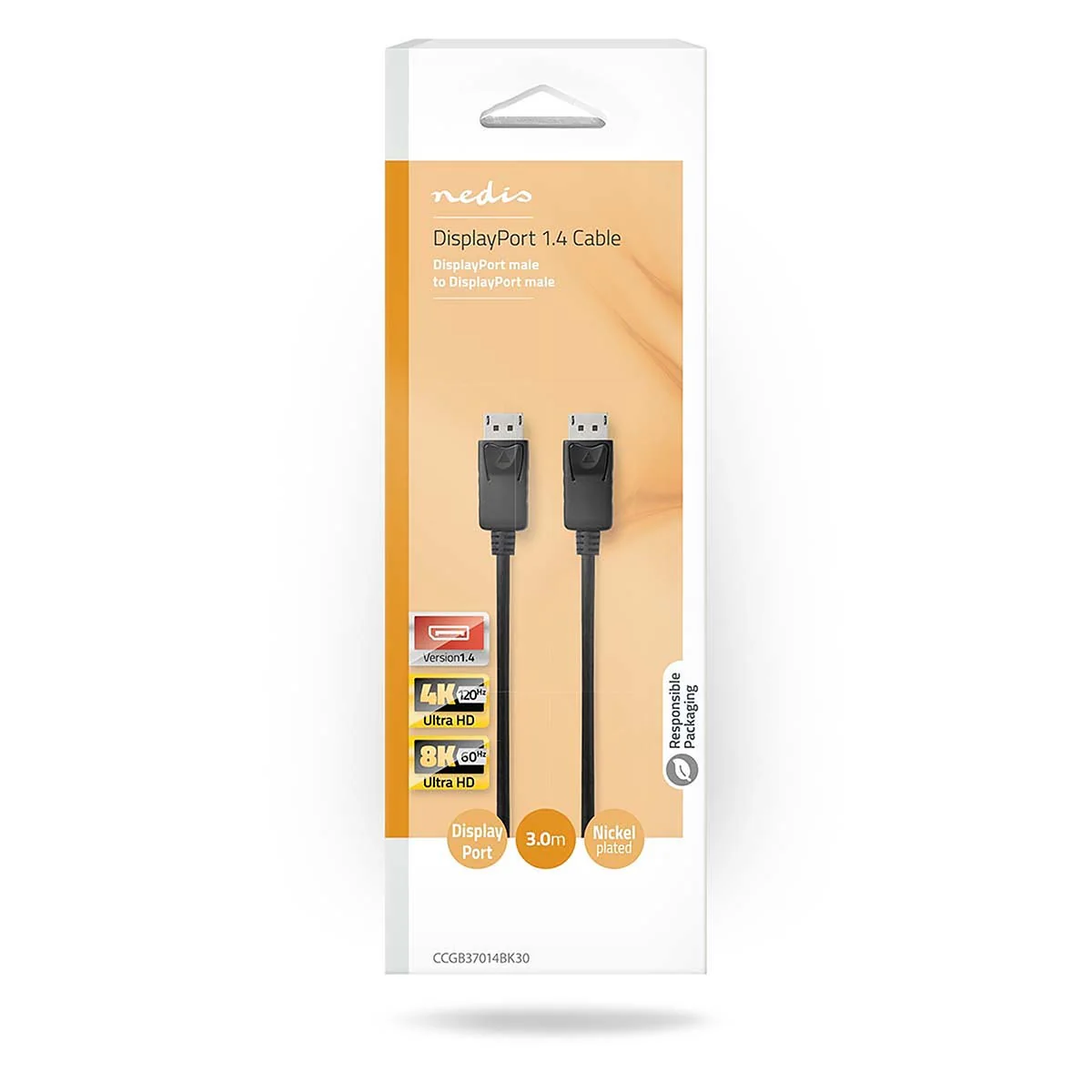 Nedis DisplayPort 1.4 kabel DisplayPort Male naar DisplayPort Male, geschikt voor 4K en 8K - Image 3