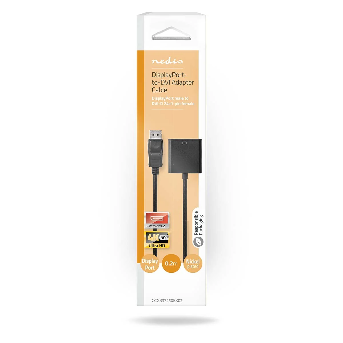 Nedis DisplayPort Adapter van DisplayPort Male naar DVI-D 24+1-Pins Female - Image 3