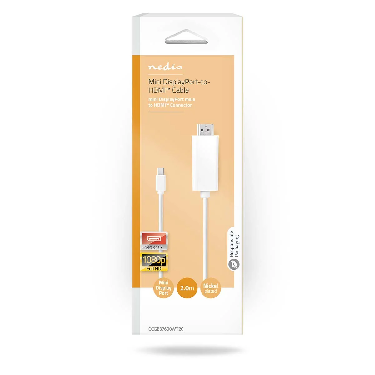 Nedis Mini DisplayPort kabel Mini DisplayPort male naar HDMI - Image 3