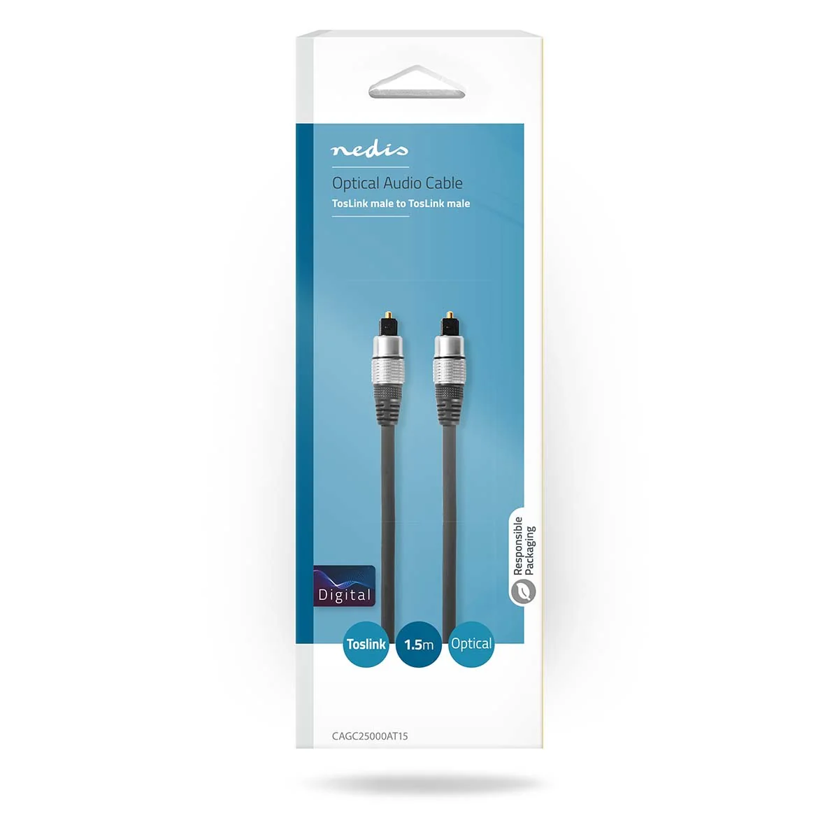 Nedis Optische audio kabel TosLink Male naar TosLink Male - Image 4