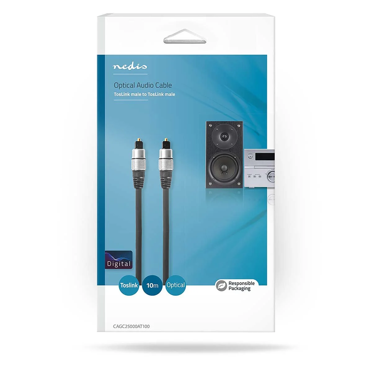 Nedis Optische audio kabel TosLink Male naar TosLink Male - Image 4