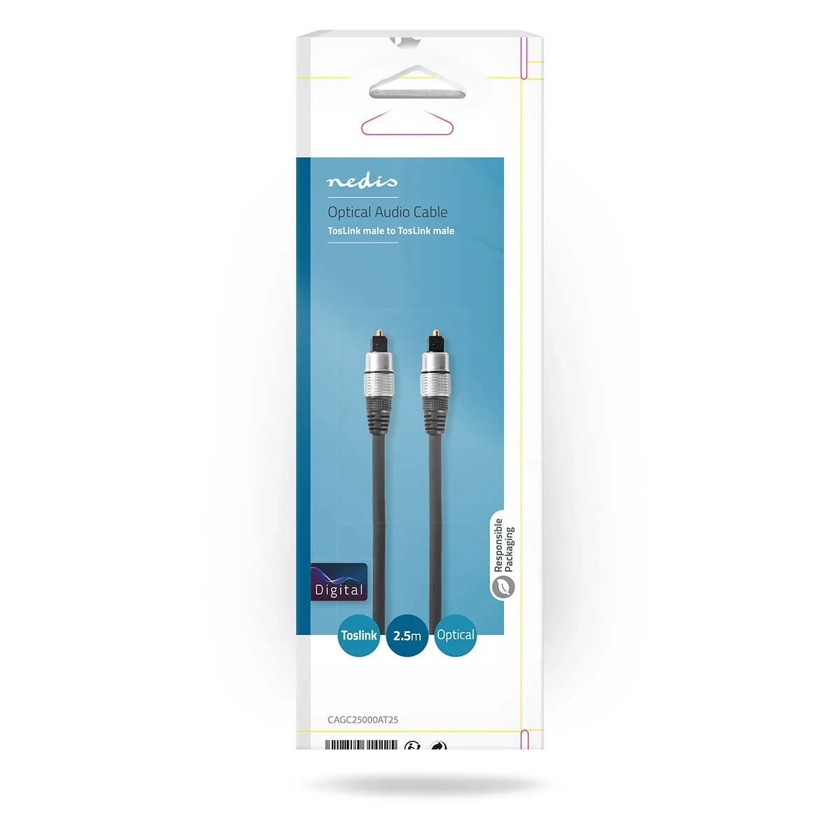 Nedis Optische audio kabel TosLink Male naar TosLink Male - Image 4