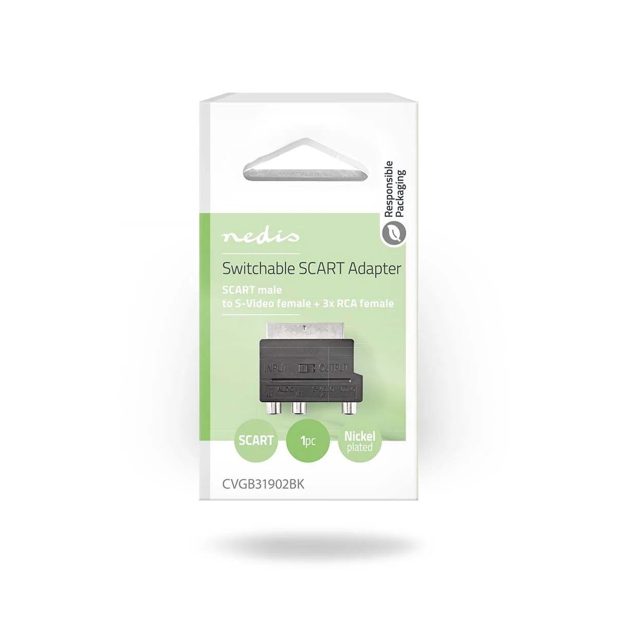 Nedis Scart adapter 3x RCA of s-video output naar de SCART input van de TV - Image 4