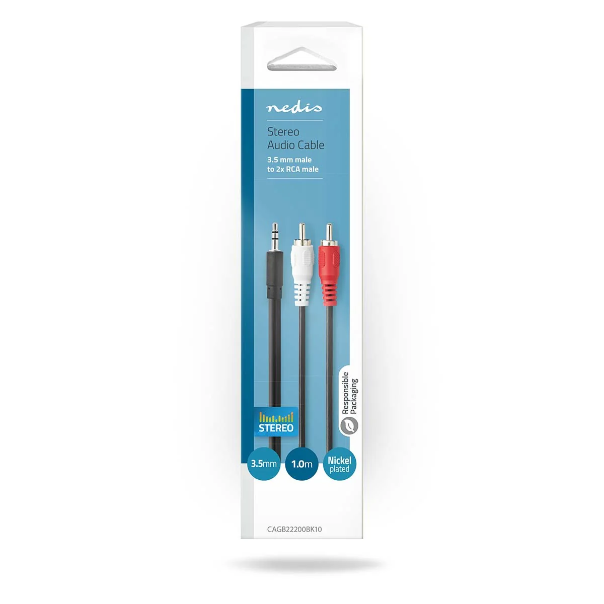 Nedis Stereo 3,5mm en 2xRCA male - Image 3