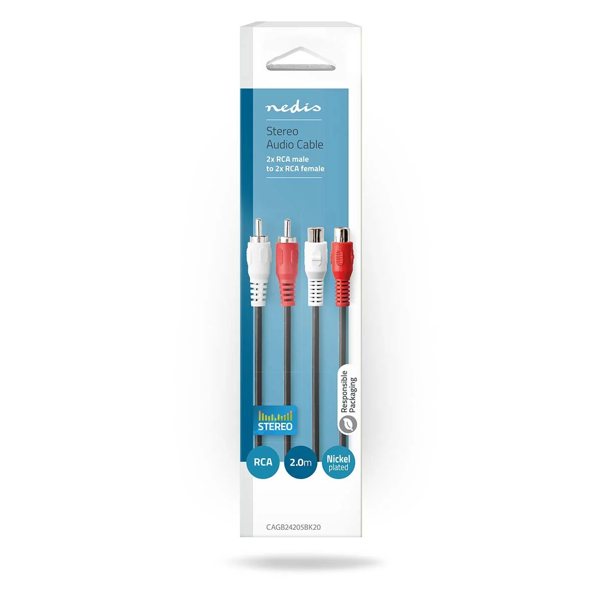 Nedis Stereo audio kabel verlengkabel 2x RCA Male naar 2x RCA Female - Image 3