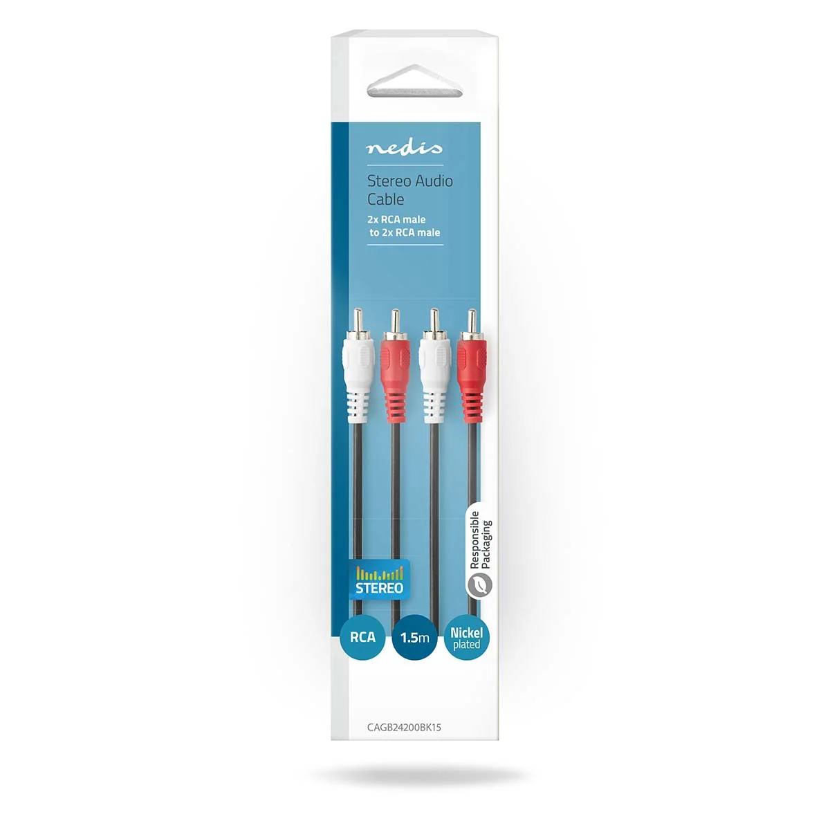 Nedis Stereo RCA tulp kabel met een kabel lengte van 1,5 meter - Image 3