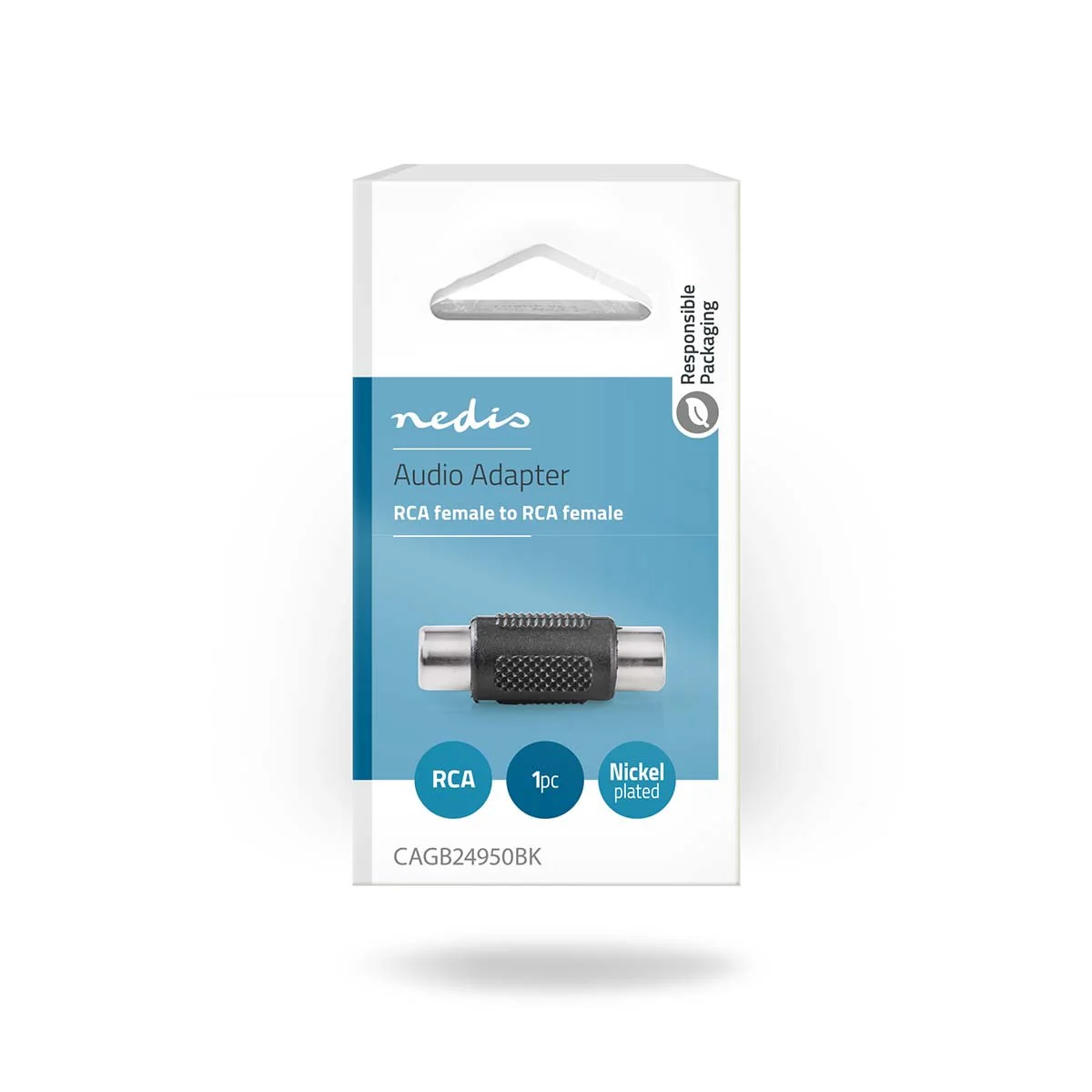 Nedis Tulp audio adapter koppelstuk 2x RCA female - Image 4