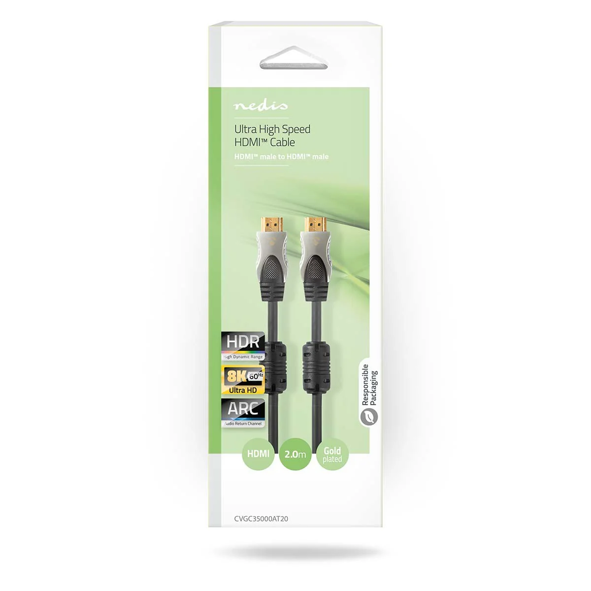 Nedis Ultra High Speed HDMI kabel geschikt voor 4K  Ultra HD kwaliteit, ARC en HDR - Image 3