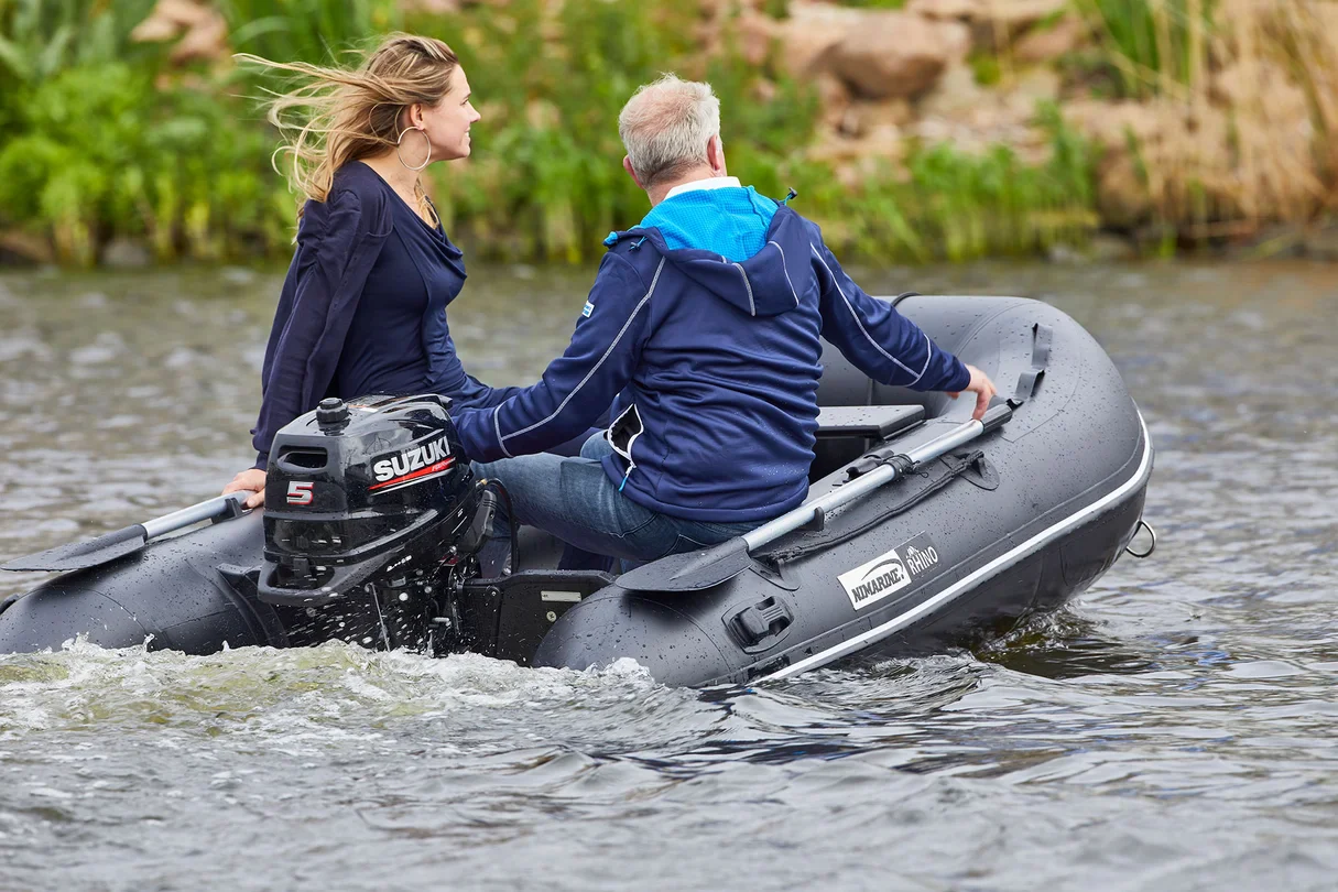 Nimarine MX 390 ALU Black Rhino rubberboot zwart - Image 6