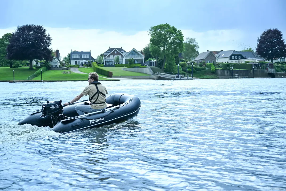 Nimarine MX 390 ALU Black Rhino rubberboot zwart - Image 8