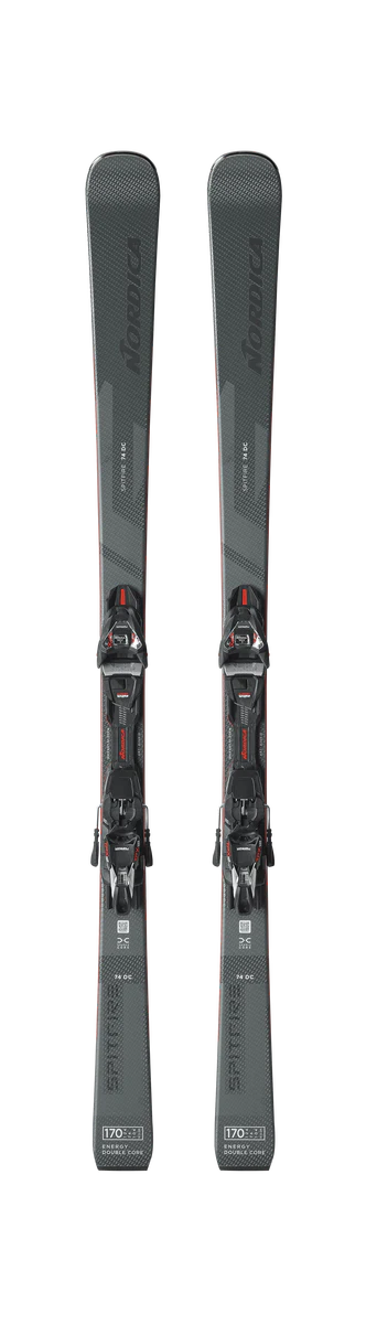 Nordica Spitfire DC 74 FDT piste ski's grijs/groen/antraciet