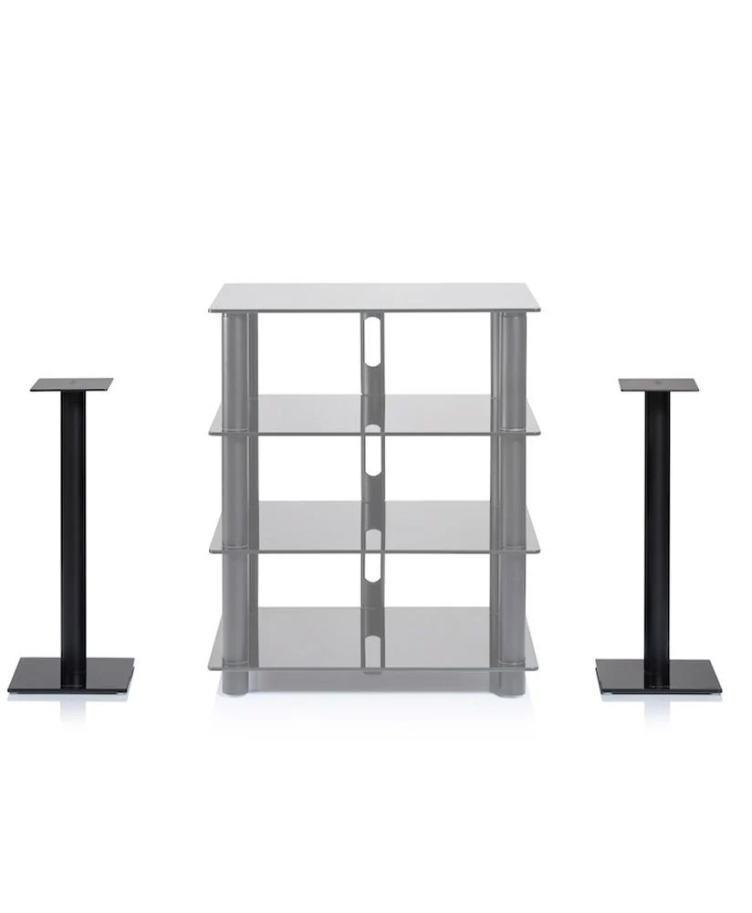 NorStone EPUR zwart Luidsprekerstandaards 60 cm hoog - Image 2