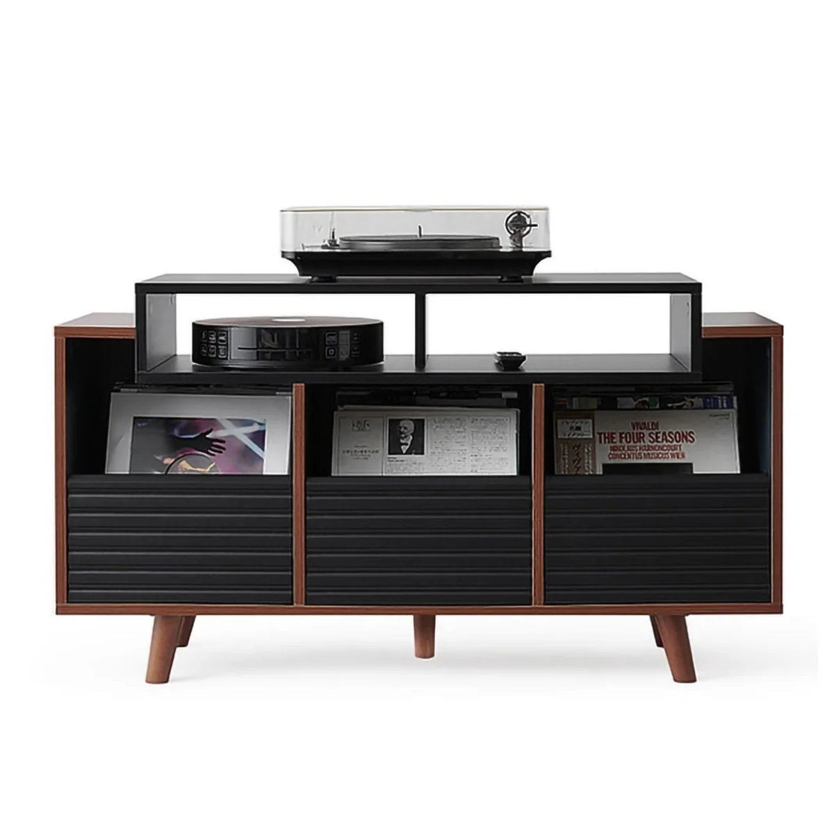NorStone OSLO 1200 walnoot Platenspeler audio meubel - Image 2